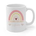 Cosmetology Instructor Cosmetologist Graduation Rainbow Graphic Print Coffee Mug