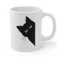 Curious Cat Peeking Sneaky Cat Cat Mom Cat Dad Graphic Print Coffee Mug Curious Cat Peeking Sneaky Cat Cat Mom Cat Dad Graphic Print Coffee Mug