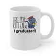 Cute Graduation Cat Masters High School T-Shirt For Men Women Kids Graphic Print Coffee Mug