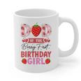 Dad Of The Berry First Birthday Girl Sweet Strawberry Graphic Print Coffee Mug