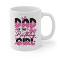 Dad Of The Birthday Girl Pink Family Birthday Girls Party Graphic Print Coffee Mug