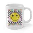 Dad Of The Birthday Girl Retro Family Matching Party Bday Graphic Print Coffee Mug