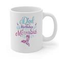 Dad Of The Birthday Mermaid Birthday Party Mermaid Dad Graphic Print Coffee Mug