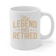 Dad Grandpa Retirement The Legend Has Retired 2026 Men Graphic Print Coffee Mug