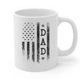 Dad Patriotic American USA Flag Father's Day Dad Graphic Print Coffee Mug