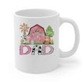 Dad Pink Farm Animal Birthday Kids Matching Family Graphic Print Coffee Mug Dad Pink Farm Animal Birthday Kids Matching Family Graphic Print Coffee Mug