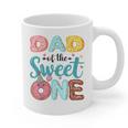 Dad Of The Sweet One 1st Birthday Girl Donut Party Graphic Print Coffee Mug Dad Of The Sweet One 1st Birthday Girl Donut Party Graphic Print Coffee Mug