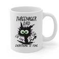 Dad Threenager Dad Daddy Of A Threenager Graphic Print Coffee Mug