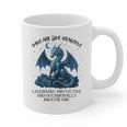 Dads Are Like Dragons Legendary Protective Fatherhood Graphic Print Coffee Mug Dads Are Like Dragons Legendary Protective Fatherhood Graphic Print Coffee Mug
