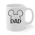 Disney Mickey And Friends Dad Mickey Ears Outline Logo Graphic Print Coffee Mug