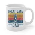 Dog Dad Vintage Great Dane Dad Men Women Kids Graphic Print Coffee Mug