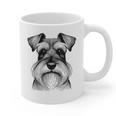 Dog Fingerprint Miniature Schnauzer Dad Mom Graphic Print Coffee Mug