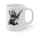 Dog Guitarist Guitar Yorkie Dad Mom For Men Women Graphic Print Coffee Mug