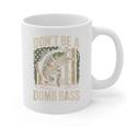 Don't Be A Dumb Bass Fish Camo American Flag Dad Jokes Graphic Print Coffee Mug Don't Be A Dumb Bass Fish Camo American Flag Dad Jokes Graphic Print Coffee Mug