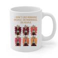I Dont Like Morning People Introvert Coffee Lover Antisocial Raglan Baseball Tee Graphic Print Coffee Mug