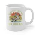 Easily Distracted Duck Hunting Dad Hunter Son Daughter Graphic Print Coffee Mug