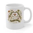 Elder Emo Club Skeleton Hands Heart Nostalgia Premium Tri-Blend Graphic Print Coffee Mug