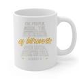 Ew People Definition Introvert Quote Anti Social Vibes Premium Tri-Blend Graphic Print Coffee Mug