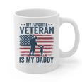 Father Veterans Day My Favorite Veteran Is My Daddy For Kids Graphic Print Coffee Mug