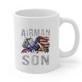 My Favorite Airman Calls Me Son Air Force Graduation Son Graphic Print Coffee Mug