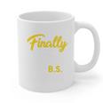 Finally Done With This BS Class Of 2025 College Graduation Premium Tri-Blend Graphic Print Coffee Mug