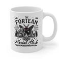 Fortean Social Club Bigfoot Mothman Alien Cryptid Introvert Graphic Print Coffee Mug