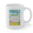 Frutiger Aero Aesthetic Rainbow Glitch Art Premium Tri-Blend Graphic Print Coffee Mug