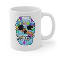 Frutiger Aero Aesthetic Tech Skull Computer Fishes Raglan Baseball Tee Graphic Print Coffee Mug