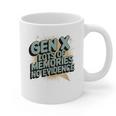 Gen X Lots Of Memories No Evidence Nostalgia Throwback Quote Premium Tri-Blend Graphic Print Coffee Mug