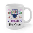 Goodbye Kindergarten Graduation Class 2025 1st Grade Kids Graphic Print Coffee Mug