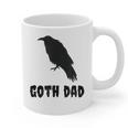 Goth Dad Gothic Bird Crow Emo Father's Day Graphic Print Coffee Mug
