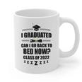 I Graduated Can I Go Back To Bed Class Of 2022 Graduation Graphic Print Coffee Mug