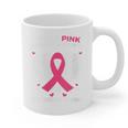Heart I Wear Pink In Memory Of Nana Breast Cancer Awareness Graphic Print Coffee Mug Heart I Wear Pink In Memory Of Nana Breast Cancer Awareness Graphic Print Coffee Mug