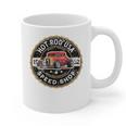 Hotrod Custom Car Automotive Nostalgia Distressed Premium Tri-Blend Graphic Print Coffee Mug