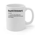 Hunt-Trovert Hunting Camo Woods Introvert Graphic Print Coffee Mug Hunt-Trovert Hunting Camo Woods Introvert Graphic Print Coffee Mug