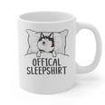 Husky Dog Pajama Husky Official Sleepshirt Mom Dad Kid Graphic Print Coffee Mug
