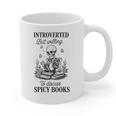 Introvert Read Spicy Books Lover Bookworm Skeleton Reading Graphic Print Coffee Mug Introvert Read Spicy Books Lover Bookworm Skeleton Reading Graphic Print Coffee Mug