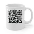 Introvert But Willing To Discuss Spicy Books Graphic Print Coffee Mug Introvert But Willing To Discuss Spicy Books Graphic Print Coffee Mug