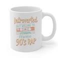 Introverted But Willing To Discuss 90s Rap Premium Tri-Blend Graphic Print Coffee Mug Introverted But Willing To Discuss 90s Rap Premium Tri-Blend Graphic Print Coffee Mug