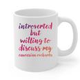 Introverted Willing To Discuss Caucasian Ovcharka Introvert Graphic Print Coffee Mug Introverted Willing To Discuss Caucasian Ovcharka Introvert Graphic Print Coffee Mug