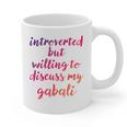 Introverted Willing To Discuss Gabali Introvert Graphic Print Coffee Mug Introverted Willing To Discuss Gabali Introvert Graphic Print Coffee Mug