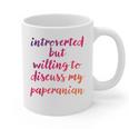 Introverted Willing To Discuss Paperanian Introvert Graphic Print Coffee Mug Introverted Willing To Discuss Paperanian Introvert Graphic Print Coffee Mug