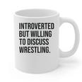 Introverted Wrestler Wrestling Introvert Graphic Print Coffee Mug Introverted Wrestler Wrestling Introvert Graphic Print Coffee Mug