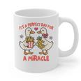 IVF Mom Dad Embryo Transfer Day It's A Day For A Miracle Graphic Print Coffee Mug
