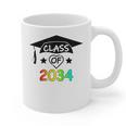 K -12th Grade Hand Prints Space Graduation Class Of 2034 Graphic Print Coffee Mug