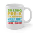 Kids So Long PRE-K It's Been Fun Shirt Boy Girl Graduation Graphic Print Coffee Mug