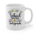 Last Day Autographs 1st Grade Graduation Boys Girls Groovy Graphic Print Coffee Mug