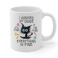 Last Day Of School Student Graduation I Survived 2nd Grade Graphic Print Coffee Mug
