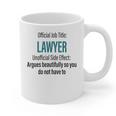 Lawyer Definition Quote Attorney Student Graduation Graphic Print Coffee Mug