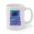 Lofi Reverie Analog Dreams Pixel 90s Desktop VHS Nostalgia Graphic Print Coffee Mug